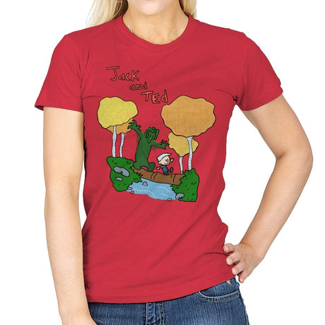 Jack and Ted - Womens T-Shirts RIPT Apparel Small / Red