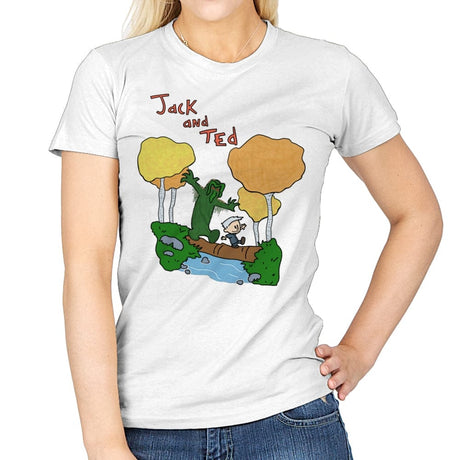Jack and Ted - Womens T-Shirts RIPT Apparel Small / White