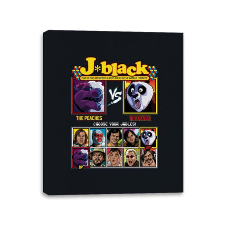 Jack Black Fighter - Shirt Club - Canvas Wraps Canvas Wraps RIPT Apparel 11x14 / Black