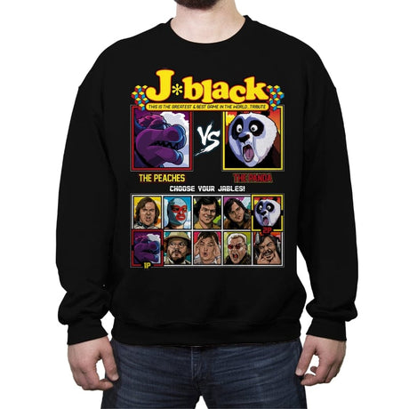 Jack Black Fighter - Shirt Club - Crew Neck Sweatshirt Crew Neck Sweatshirt RIPT Apparel Small / Black