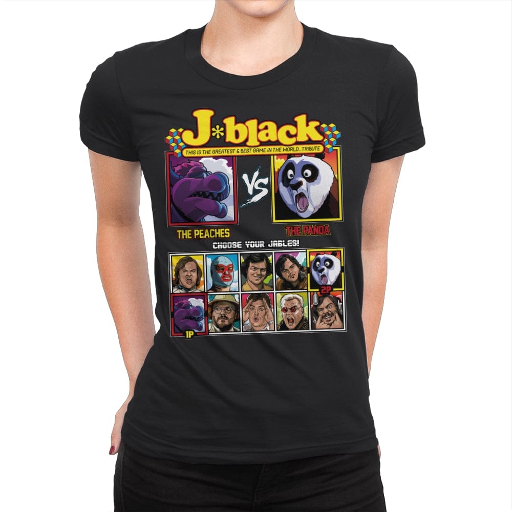 Jack Black Fighter - Shirt Club - Womens Premium T-Shirts RIPT Apparel Small / Black