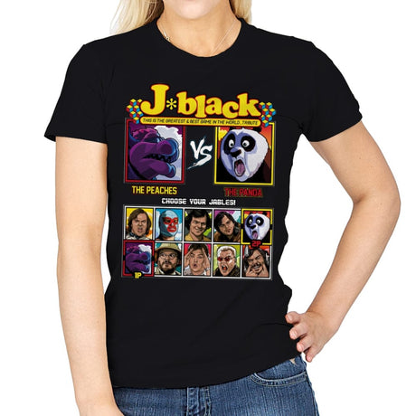 Jack Black Fighter - Shirt Club - Womens T-Shirts RIPT Apparel Small / Black