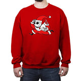 Jack Christmas Thief - Crew Neck Sweatshirt Crew Neck Sweatshirt RIPT Apparel Small / Red