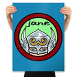 Jane - Prints Posters RIPT Apparel 18x24 / Sapphire