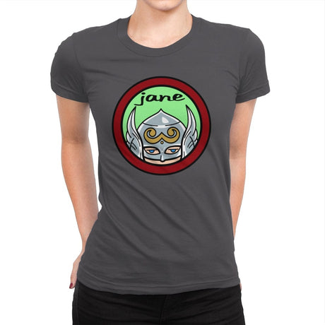 Jane - Womens Premium T-Shirts RIPT Apparel Small / Heavy Metal