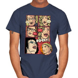 Janet, Dr. Scott, Janet, Brad, Rocky! - Mens T-Shirts RIPT Apparel Small / Navy