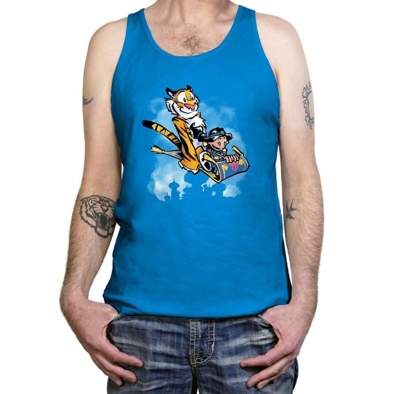 Jasmine and Rajah Exclusive - Tanktop Tanktop RIPT Apparel X-Small / Neon Blue