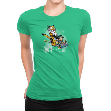 Jasmine and Rajah Exclusive - Womens Premium T-Shirts RIPT Apparel Small / Kelly Green