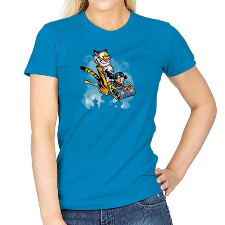 Jasmine and Rajah Exclusive - Womens T-Shirts RIPT Apparel Small / Sapphire