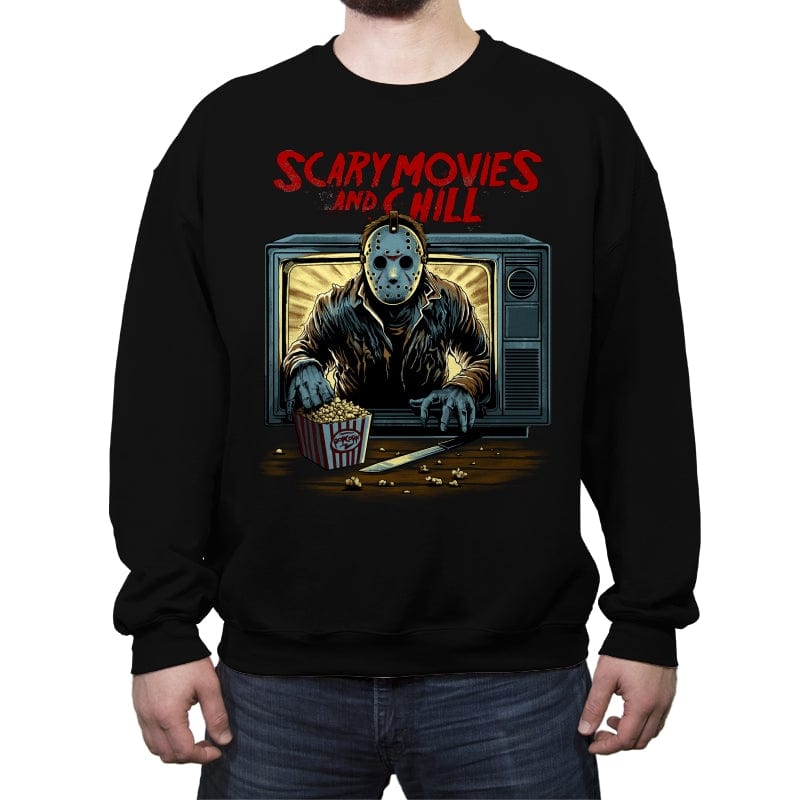 Jason and Chill - Crew Neck Sweatshirt Crew Neck Sweatshirt RIPT Apparel Small / Black