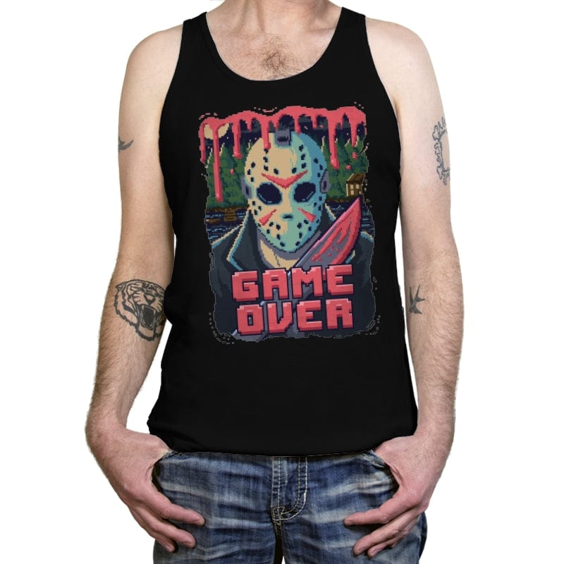 Jason Game Over Pixels - Tanktop Tanktop RIPT Apparel X-Small / Black