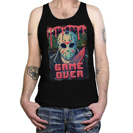 Jason Game Over Pixels - Tanktop Tanktop RIPT Apparel X-Small / Black