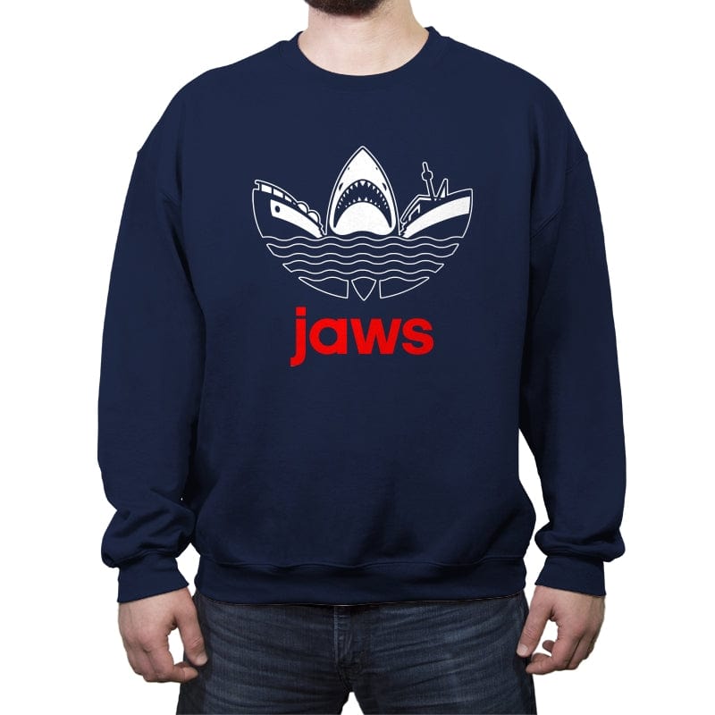 Jaws Brand - Crew Neck Sweatshirt Crew Neck Sweatshirt RIPT Apparel Small / Navy