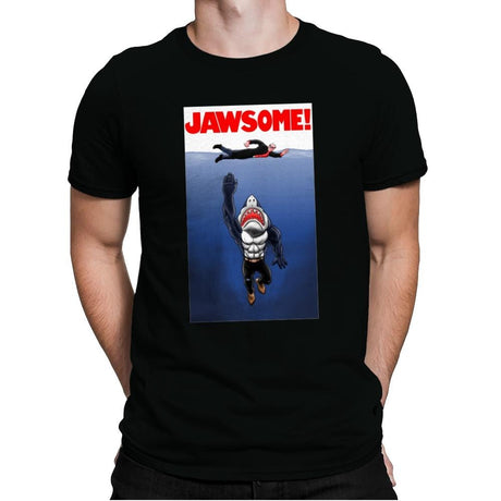 Jawsome Dude - Mens Premium T-Shirts RIPT Apparel Small / Black