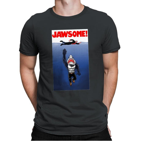 Jawsome Dude - Mens Premium T-Shirts RIPT Apparel Small / Heavy Metal