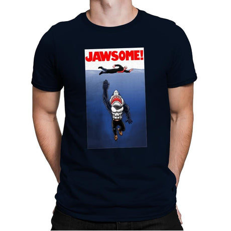 Jawsome Dude - Mens Premium T-Shirts RIPT Apparel Small / Midnight Navy