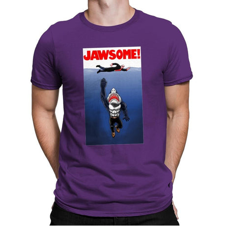 Jawsome Dude - Mens Premium T-Shirts RIPT Apparel Small / Purple Rush
