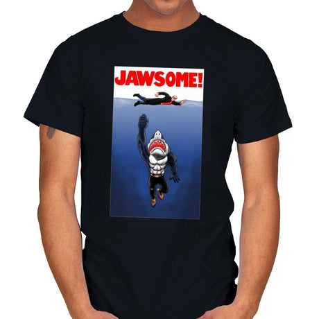 Jawsome Dude - Mens T-Shirts RIPT Apparel Small / Black