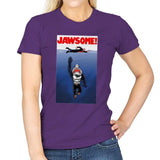 Jawsome Dude - Womens T-Shirts RIPT Apparel Small / Purple