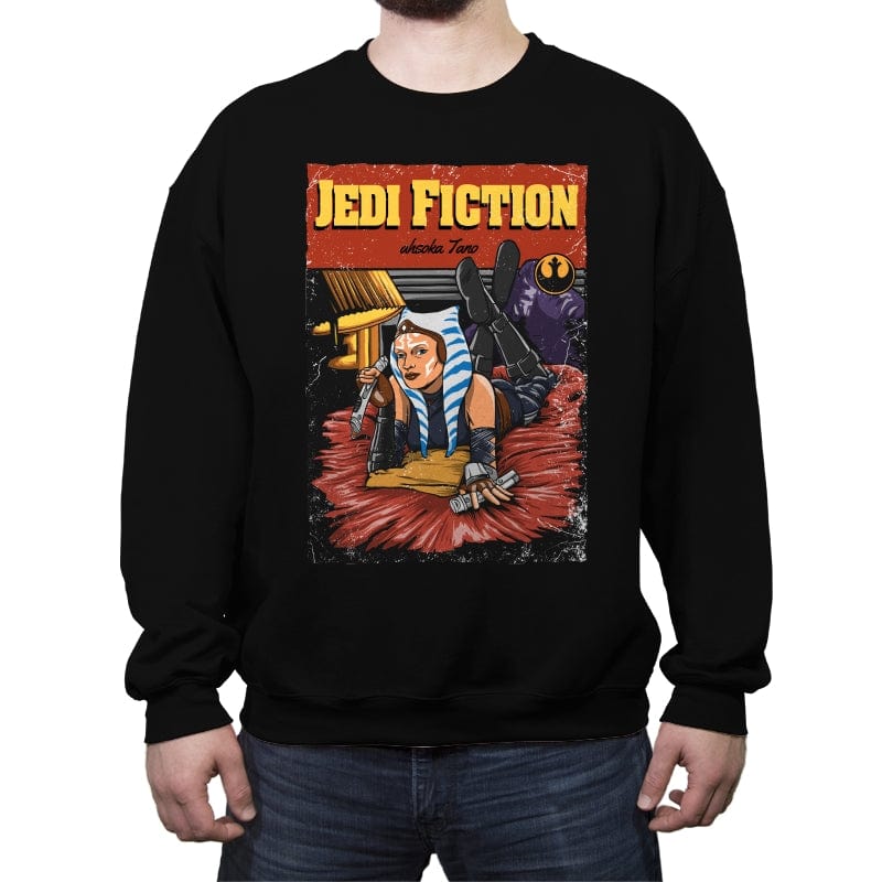 Jedi Fiction - Crew Neck Sweatshirt Crew Neck Sweatshirt RIPT Apparel Small / Black
