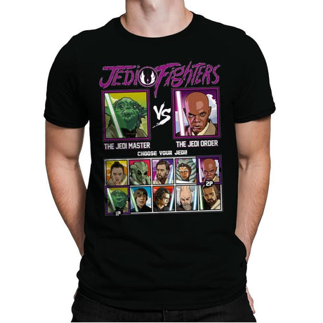 Jedi Fighters - Mens Premium T-Shirts RIPT Apparel Small / Black