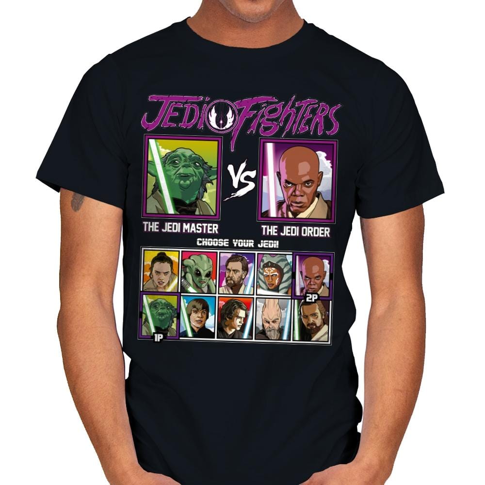 Jedi Fighters - Mens T-Shirts RIPT Apparel Small / Black