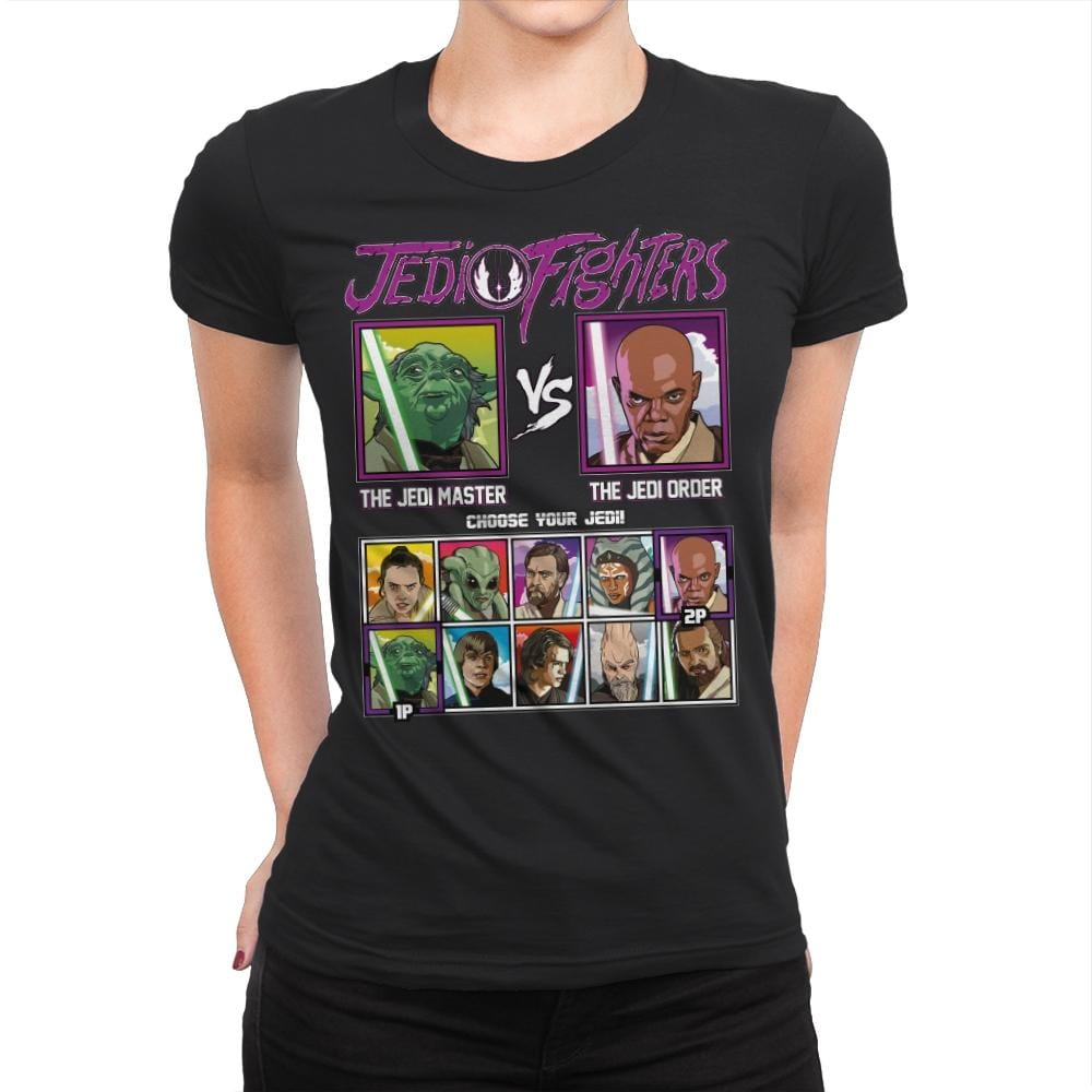 Jedi Fighters - Womens Premium T-Shirts RIPT Apparel Small / Black