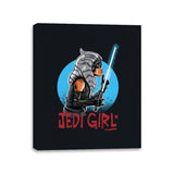 Jedi Girl - Canvas Wraps Canvas Wraps RIPT Apparel 11x14 / Black
