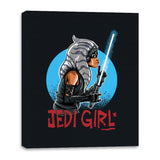 Jedi Girl - Canvas Wraps Canvas Wraps RIPT Apparel 16x20 / Black