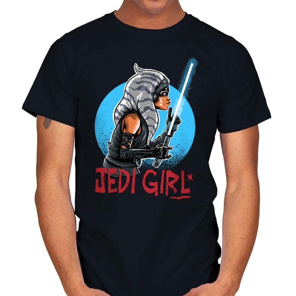 Jedi Girl - Mens T-Shirts RIPT Apparel Small / Black