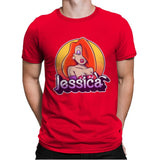 Jessica - Mens Premium T-Shirts RIPT Apparel Small / Red