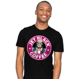 Jet Black Coffee - Mens T-Shirts RIPT Apparel Small / Black