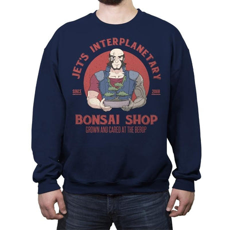 Jet's Bonsai Shop - Crew Neck Sweatshirt Crew Neck Sweatshirt RIPT Apparel