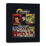 Jim Carrey Fight Night - Retro Fighter Series - Canvas Wraps Canvas Wraps RIPT Apparel 16x20 / Black