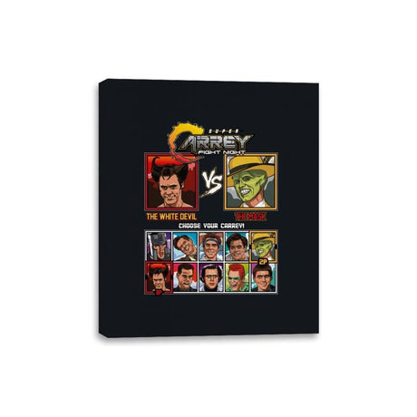 Jim Carrey Fight Night - Retro Fighter Series - Canvas Wraps Canvas Wraps RIPT Apparel 8x10 / Black