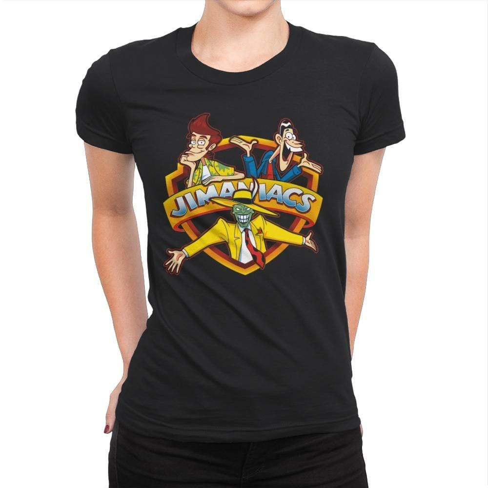 Jimaniacs - Womens Premium T-Shirts RIPT Apparel Small / Black