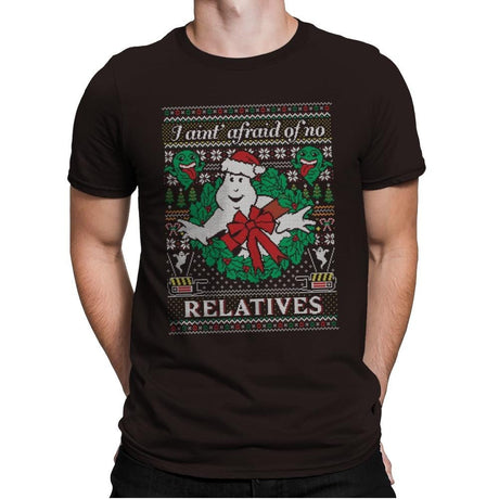 Jingle Busters - Ugly Holiday - Mens Premium T-Shirts RIPT Apparel Small / Dark Chocolate