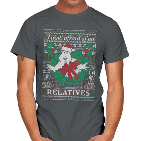 Jingle Busters - Ugly Holiday - Mens T-Shirts RIPT Apparel Small / Charcoal
