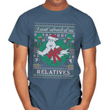 Jingle Busters - Ugly Holiday - Mens T-Shirts RIPT Apparel Small / Indigo Blue