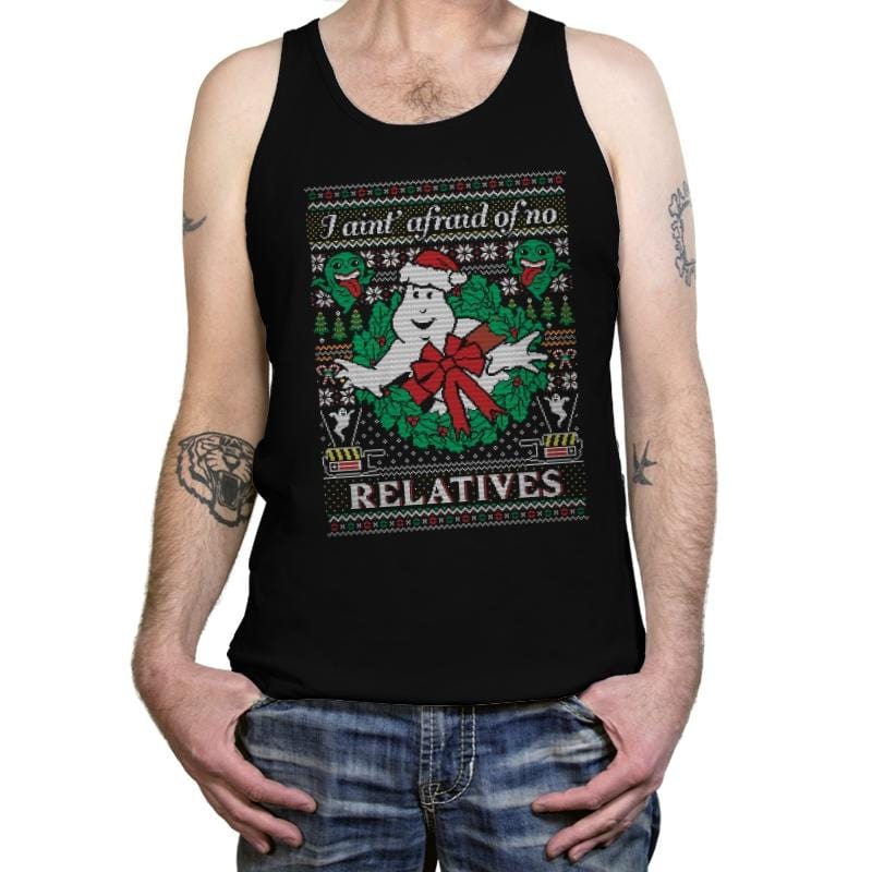 Jingle Busters - Ugly Holiday - Tanktop Tanktop RIPT Apparel X-Small / Black