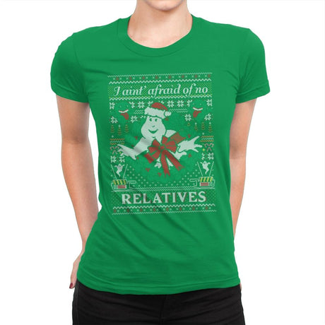 Jingle Busters - Ugly Holiday - Womens Premium T-Shirts RIPT Apparel Small / Kelly Green