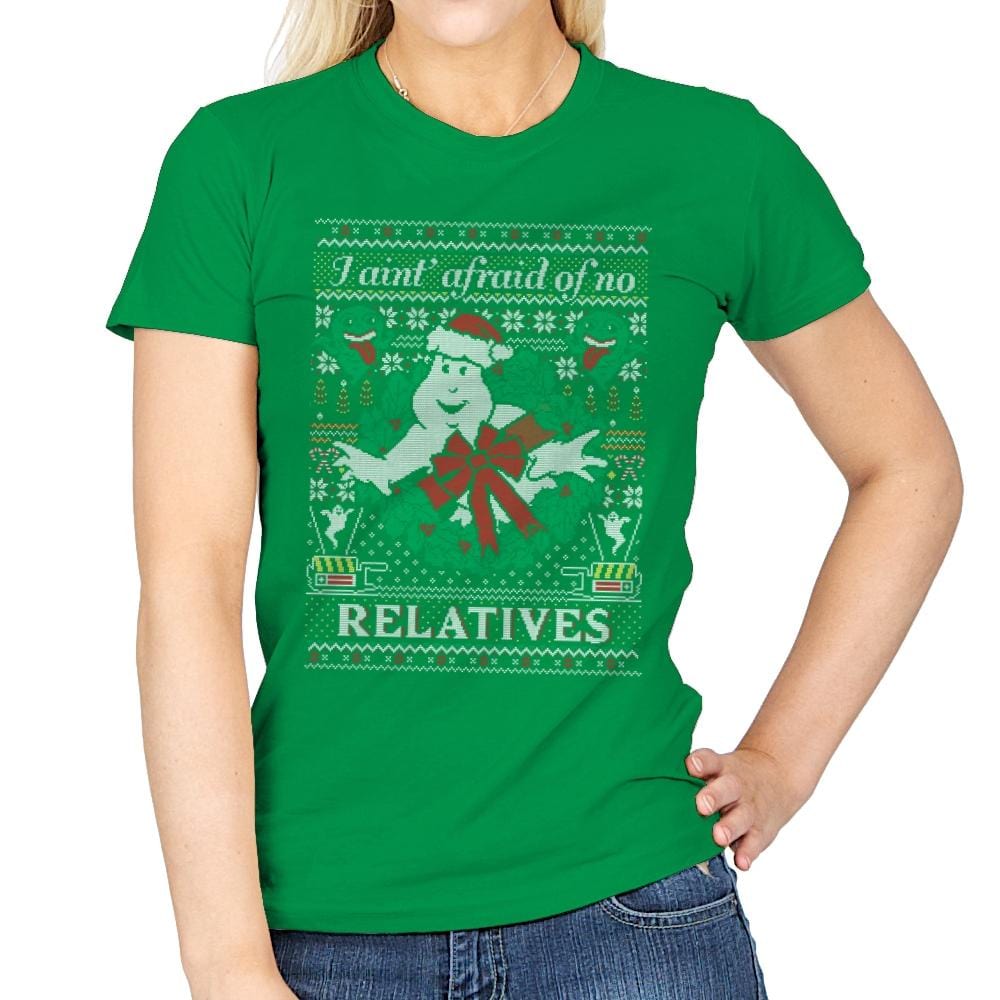 Jingle Busters - Ugly Holiday - Womens T-Shirts RIPT Apparel Small / Irish Green