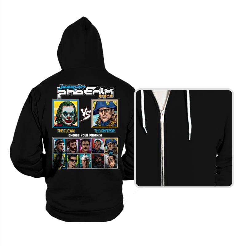 Joaquin Phoenix Fight - Hoodies Hoodies RIPT Apparel Small / Black