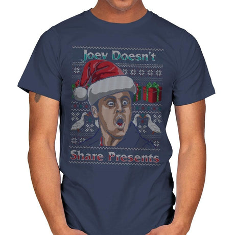 Joey Doesn't Share - Mens T-Shirts RIPT Apparel Small / Navy