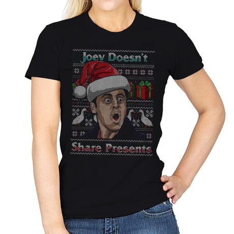 Joey Doesn't Share - Womens T-Shirts RIPT Apparel Small / Black