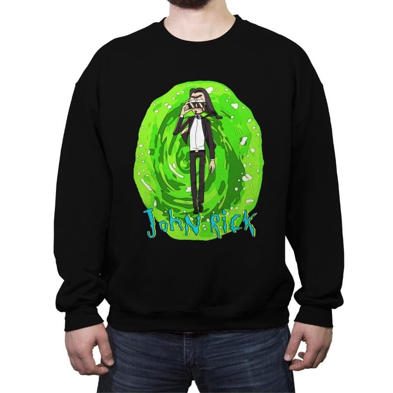 John Rick - Crew Neck Sweatshirt Crew Neck Sweatshirt RIPT Apparel Small / Black