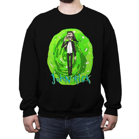 John Rick - Crew Neck Sweatshirt Crew Neck Sweatshirt RIPT Apparel Small / Black