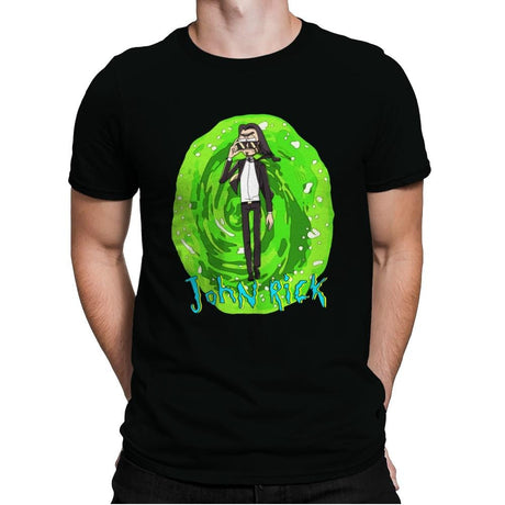 John Rick - Mens Premium T-Shirts RIPT Apparel Small / Black