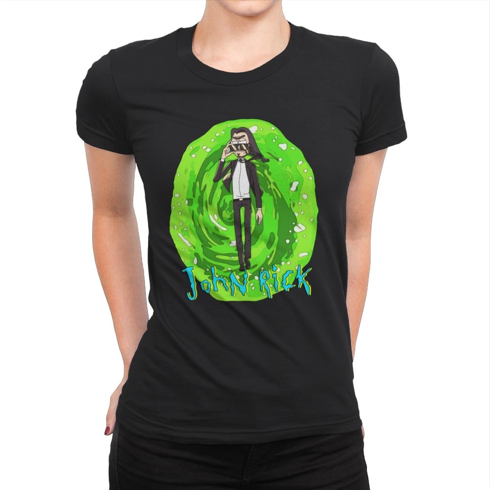 John Rick - Womens Premium T-Shirts RIPT Apparel Small / Black