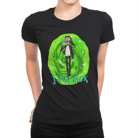 John Rick - Womens Premium T-Shirts RIPT Apparel Small / Black